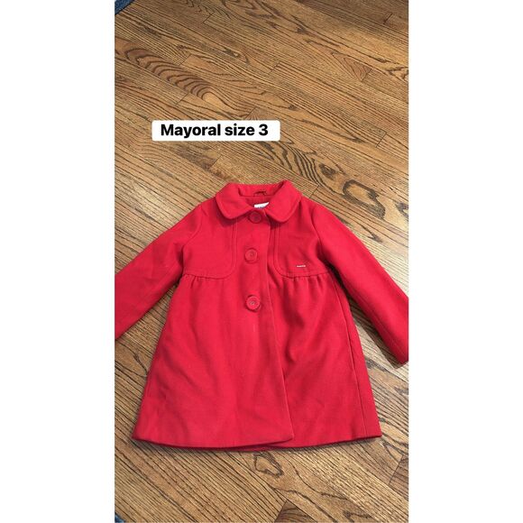 Mayoral size 3 red jacket with bow back detail - Picture 1 of 2
